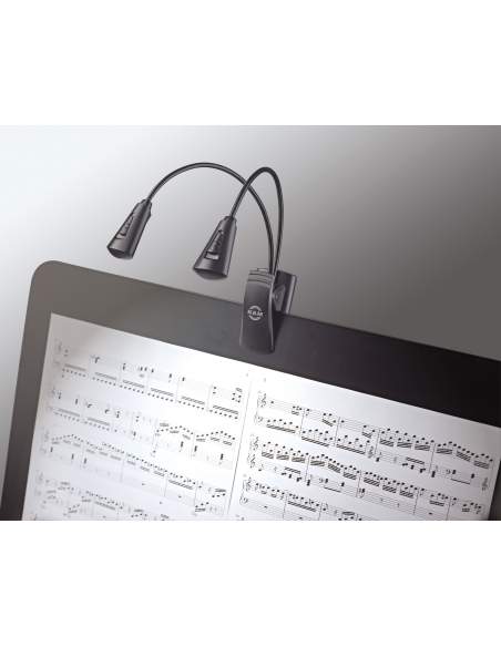 Music stand light »Double2 LED FlexLight« K&M 12244 black