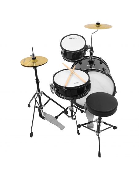 3 dalių vaikiškų būgnų komplektas Divarte Juinior DrumSet BK