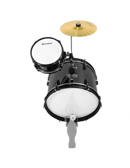 3 dalių vaikiškų būgnų komplektas Divarte Juinior DrumSet BK