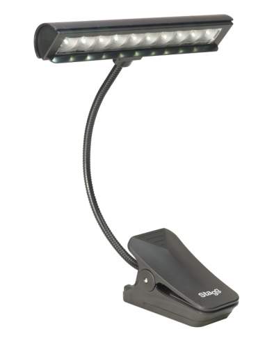 Multipurpose clip-on and free-standing LED lamp Stagg MUS-LED-10-2