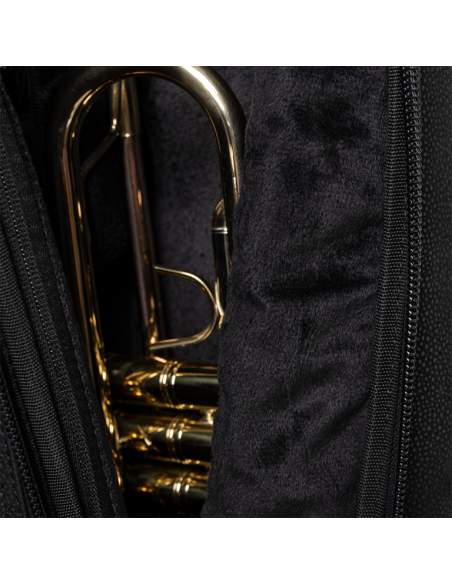 Bag for trumpet, faux leather, black