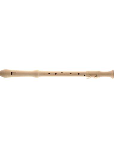 Maple tenor recorder with baroque fingering, one key