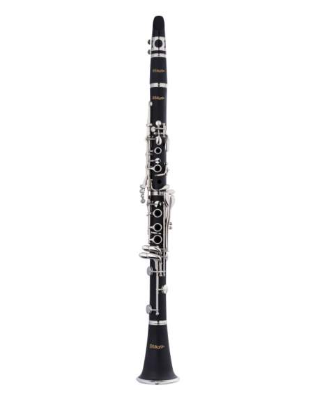 Bb clarinet, Boehm system, ABS body and nickel-plated keys and rings