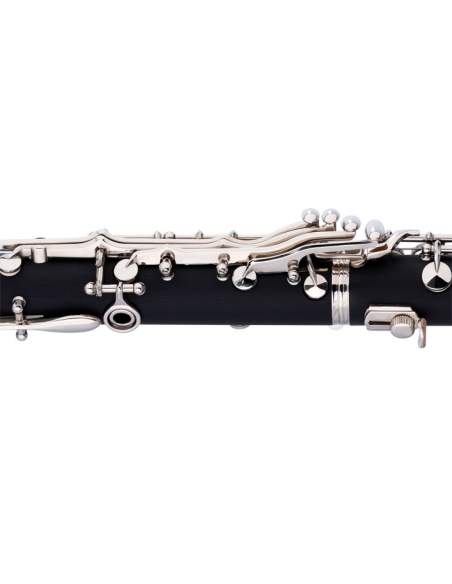 Bb clarinet, Boehm system, ABS body and nickel-plated keys and rings