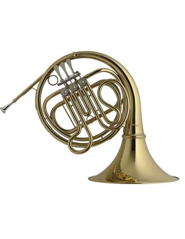 F/Eb Horn, 3 rotary valves, body in brass