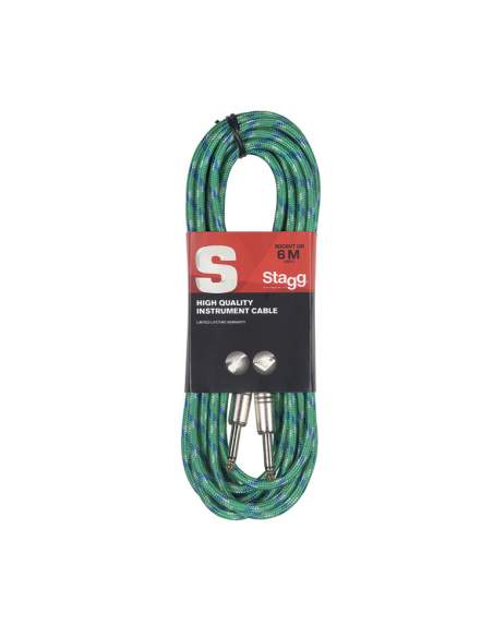 Instrumentinis kabelis Jack-Jack Stagg SGC6VT GR 6m
