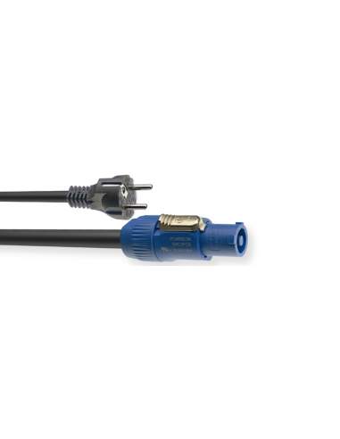 X series power cable, powerCON A/Schuko (m/m), 1.5 m (5')