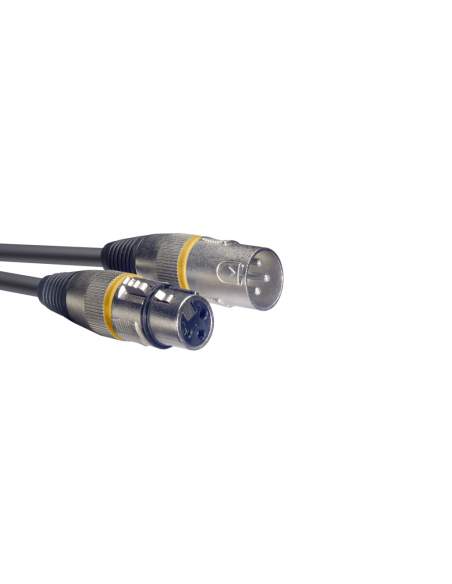 Audio kabelis XLR/XLR (m/f) Stagg SMC1 YW, 1 m