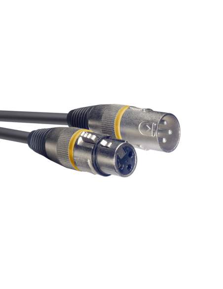 Audio kabelis XLR/XLR (m/f) Stagg SMC1 YW, 1 m
