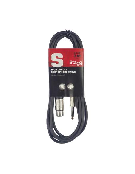 Audio kabelis XLR/jack (f/m) Stagg SMC3XP, 3 m