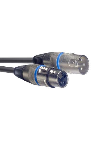 Audio kabelis XLR/XLR (m/f) Stagg SMC1 BL, 1 m