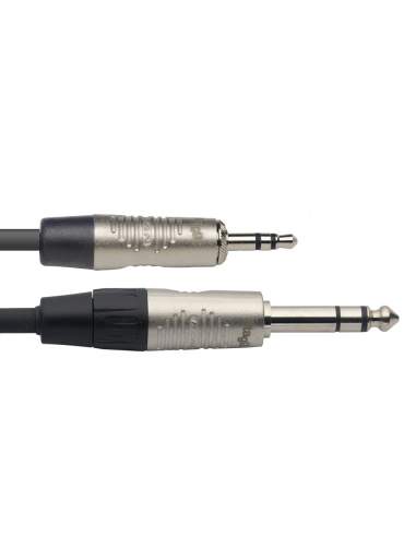 N series audio cable, mini jack/jack (m/m), stereo, 1 m (3')