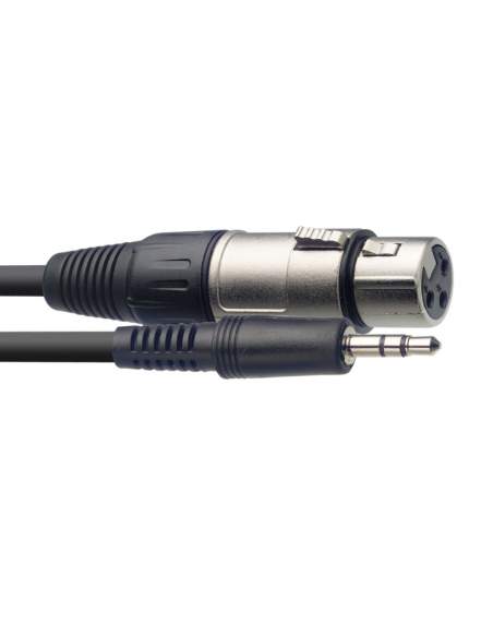Audio cable, XLR/mini jack (f/m), 1 m Stagg SAC1MPSBXF