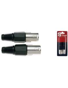 Professional male XLR plug - 2 pcs
