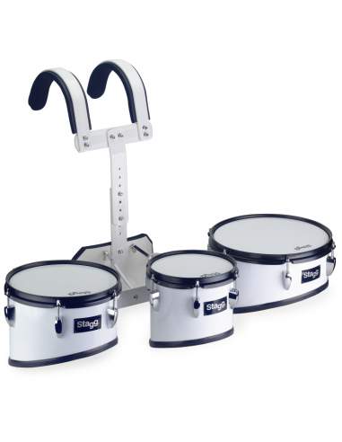 Marching trio tom set with aluminium lightweight carrier