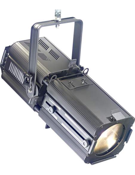 200-watt profile stage light, warm light, black metal case (Spot 200)