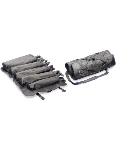 Professional nylon wraparound bag with 5 inner pouches