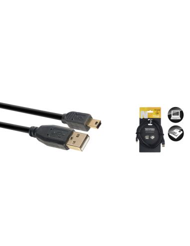 Duomenų kabelis Stagg USB-A/m - miniUSB-B/m, 3m 