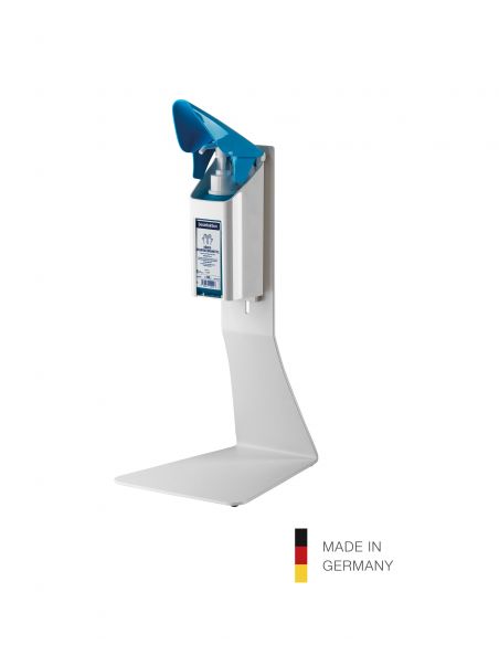 Table stand for disinfectant dispensers K&M 80360 pure white