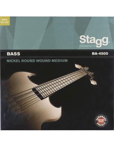 Nickel round wound set of strings for electric Bass guitar