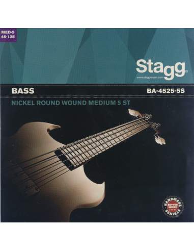 Stygos penkiastygei bosinei gitarai Stagg BA-4525-5S .045 - 0.125