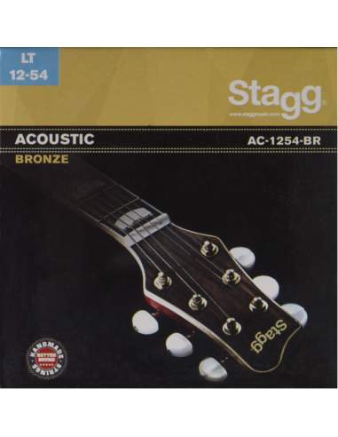 Stygos akustinei gitarai Stagg AC-1254-BR Bronze 0.012 - 0.054