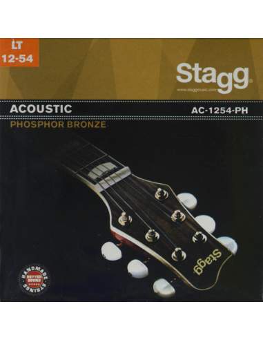 Phosphor-bronze set of strings for acoustic guitar