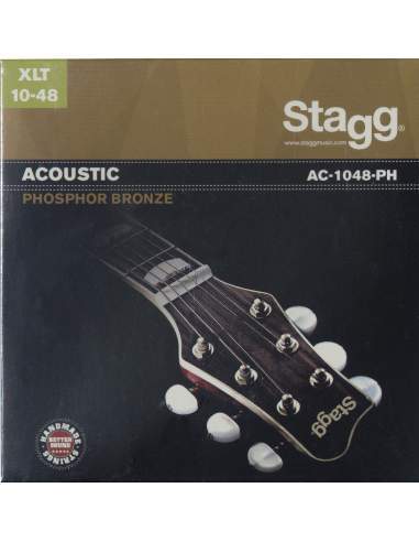 Stygos akustinei gitarai Stagg AC-1048-PH Phosphor Bronze 0.010 - 0.048