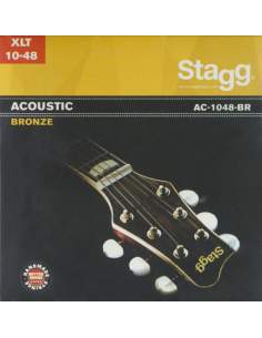 Bronze set of strings for acoustic guitar