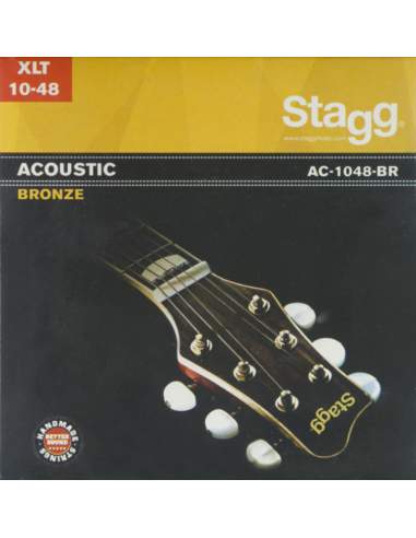Stygos akustinei gitarai Stagg AC-1048-BR Bronze 0.010 - 0.048