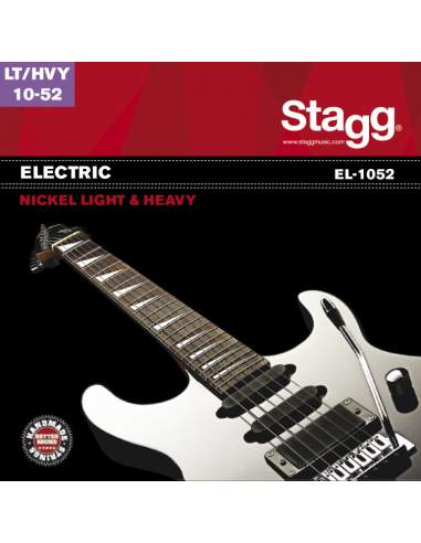 Nickel plated steel set of strings for electric guitar