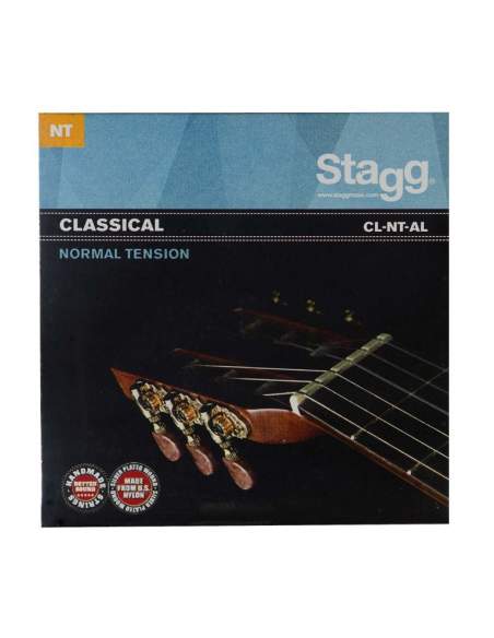 Nylon/silver plated wound set of strings for Classical guitar