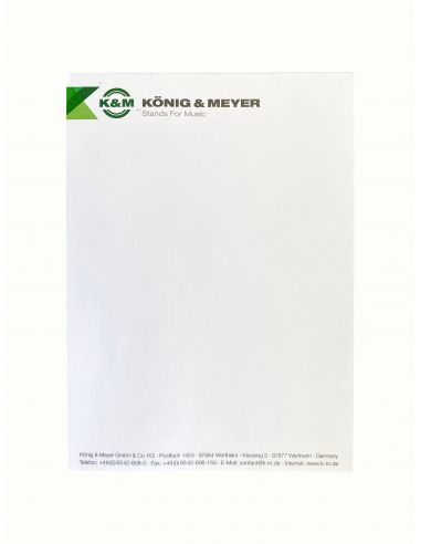 K&M pocket notepad with logo