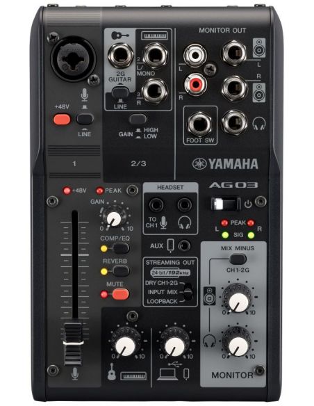 Garso pultas Yamaha AG-03 MKII, juodas