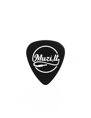 Guitar pick with Muzi.lt logo
