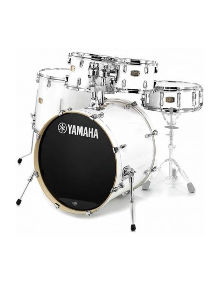 Akustinei būgnai Yamaha Stage Custom Birch WH be stovų, be lėkščių