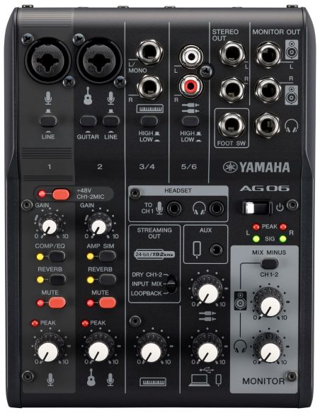 Yamaha AG06 MKII black