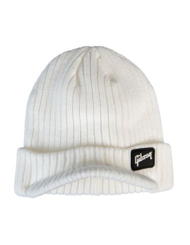 Gibson Hat Radar Knit Beanie, White