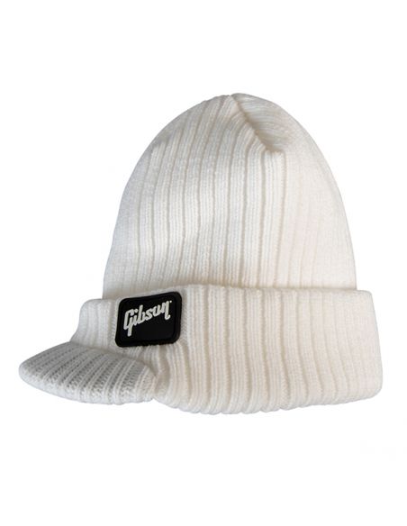 Gibson Hat Radar Knit Beanie, White