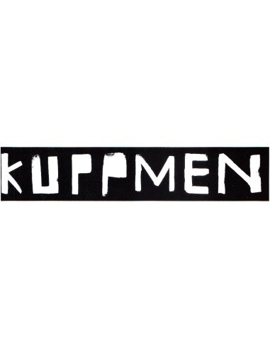 Kuppmen logo sticker, black