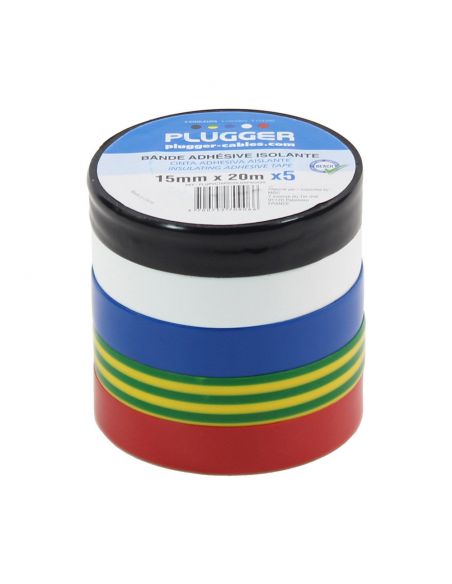 Plugger PVC Tape Color Pack 10m