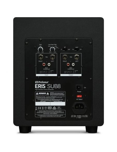 Studijinė žemų dažnių kolonėlė Presonus Eris Sub8, juoda