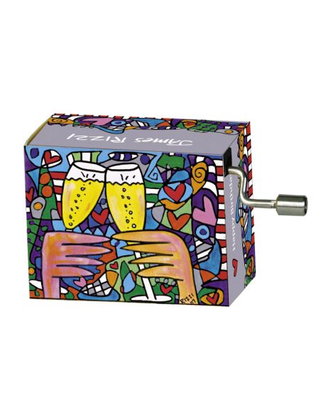 Muzikinė dėžutė Fridolin Happy Birthday in Box James Rizzi, Here's to love