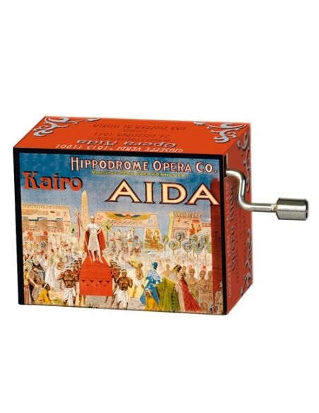 Music box Fridolin Triumph march, Aida