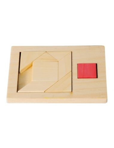 Dėlionė Fridolin "Extra Piece", Square 3, medinė