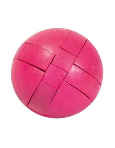 IQ-Test Puzzle Fridolin "Ball", magenta, 3D puzzle, wooden