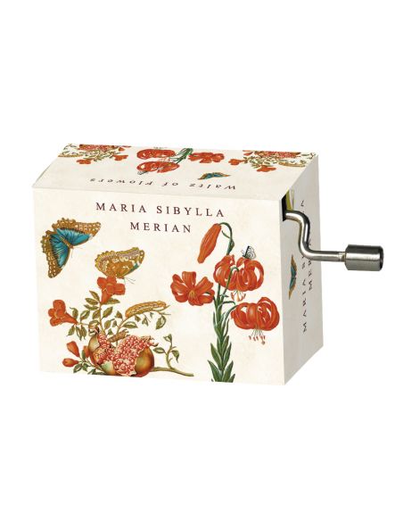 Music box Fridolin "Walz of the flowers" in Box "Merian - Butterflies"