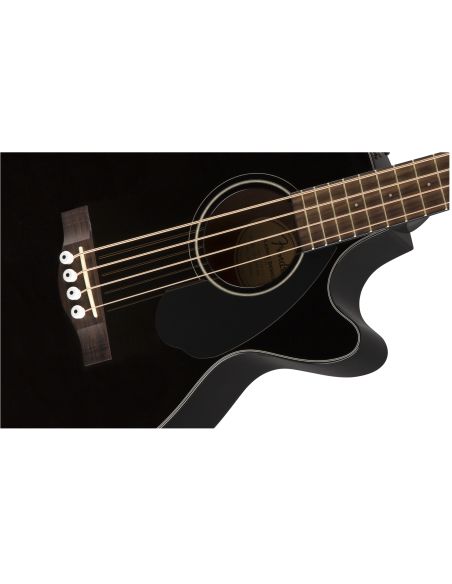 Bosinė akustinė gitara Fender CB-60 SCE A-Bass, juoda