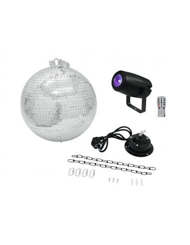 Mirror ball set Eurolite 20 cm 5W 20000562