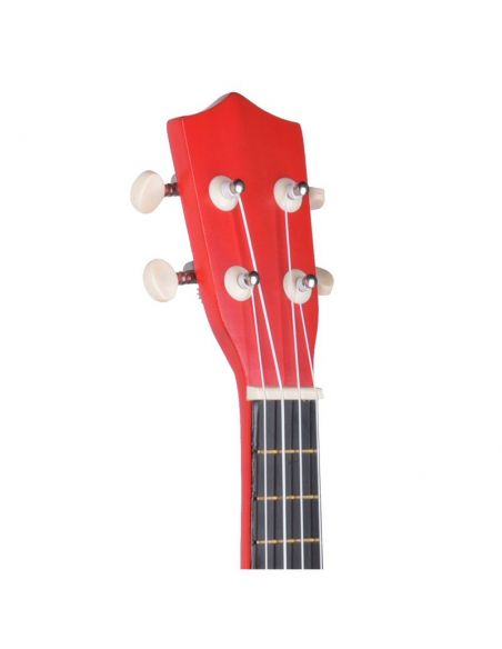 Soprano ukulelės komplektas NN UK 01, raudona